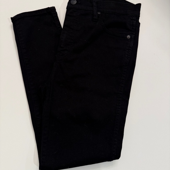 Madewell Denim - Madewell 10" High-Rise Skinny Jean, size 29P, Black